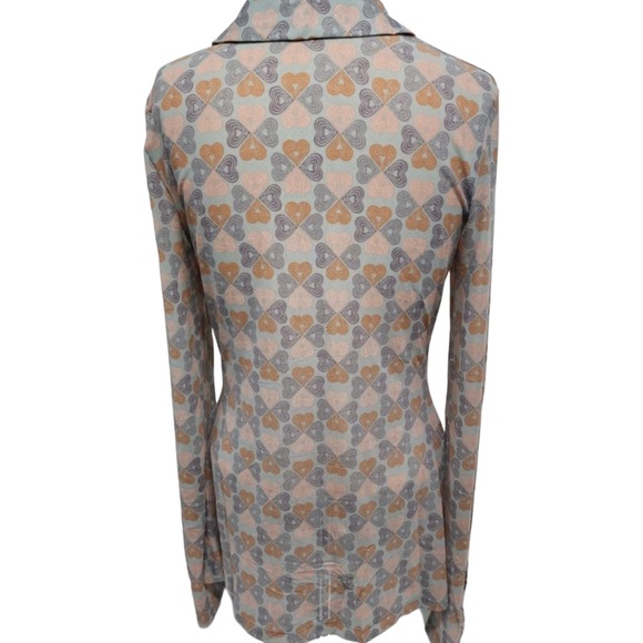 Free People Lucky Shirtee Small Mint Pink
Hearts Retro Top Blouse - Picture 2 of 9